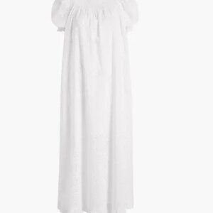 XL Hill House Home The Caroline Nap Dress in White Eyelet